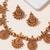 Gold plated temple heritage necklace set