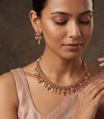 Gold plated heritage necklace set