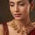Gold plated temple heritage necklace set