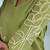 Embroidered Pista Green Cotton Co Ords For Women