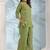 Embroidered Pista Green Cotton Co Ords For Women