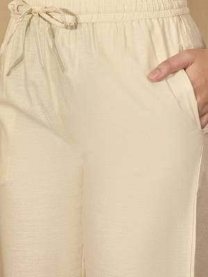 Printed Beige Cotton Blend Co Ords for Women 3