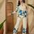 Printed Beige Cotton Blend Co Ords for Women