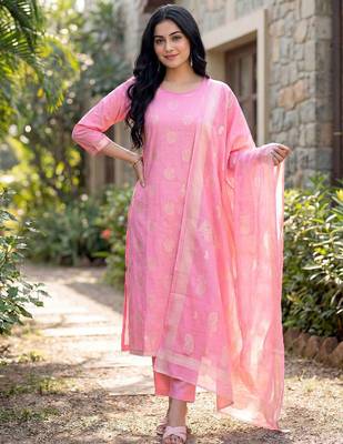 Women Ethnic Motifs Printed Regular Kurta with Trousers & With Dupatta 1
