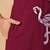 Embroidered Dusty Wine Cotton Co Ords for Women