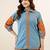 Embroidered Mint Blue Viscose Rayon Co Ords for Women