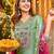 Women Floral Embroidered Regular Thread Work Kurta with Patiala & With Dupatta