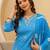 Women Leheriya Printed Kurta with Trousers & Dupatta