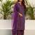 Women Striped Kurta with Palazzo & Dupatta