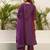 Women Striped Kurta with Palazzo & Dupatta