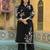 Embroidered Black Cotton Blend Co Ords for Women