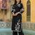 Embroidered Black Cotton Blend Co Ords for Women