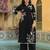 Embroidered Black Cotton Blend Co Ords for Women