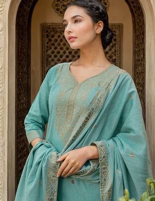 Women Regular Kurta with Trousers & With Dupatta 2