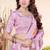Pink color silk blend bandhni digital printed saree