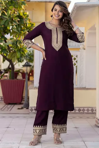 Women Floral Embroidered Kurta with Trousers & Dupatta