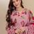 Women Floral Printed Regular Pure Cotton Kurta with Trousers & With Dupatta