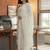 Women White Pure Cotton Embroidered Straight Kurta Palazzos with Dupatta