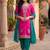 Women Floral Embroidered Regular Thread Work Kurta with Patiala & With Dupatta