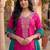 Women Floral Embroidered Regular Thread Work Kurta with Patiala & With Dupatta