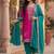 Women Floral Embroidered Regular Thread Work Kurta with Patiala & With Dupatta