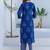 Floral Printed V-Neck Straight Kurta With Trousers & Dupatta