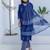 Floral Printed V-Neck Straight Kurta With Trousers & Dupatta