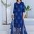 Floral Printed V-Neck Straight Kurta With Trousers & Dupatta