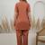 Weaving Rust Cotton Co Ords for Women