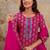Women Floral Printed Mirror Work Kurta with Trousers & Dupatta