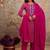 Women Floral Printed Mirror Work Kurta with Trousers & Dupatta