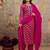 Women Floral Printed Mirror Work Kurta with Trousers & Dupatta