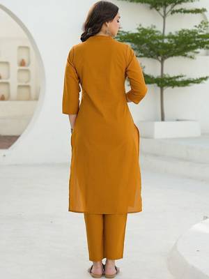 Women Ethnic Motifs Embroidered Regular Thread Work Kurta with Trousers & With Dupatta 3