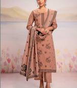 Women Floral Printed Regular Pure Cotton Kurta with Trousers & With Dupatta