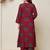 Printed Maroon Cotton Co Ords for Women