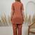 Weaving Rust Cotton Co Ords for Women