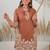 Weaving Rust Cotton Co Ords for Women
