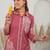 Weaving Red Cotton Blend Co Ords for Women
