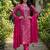 Women Ethnic Motifs Printed Regular Thread Work Kurta with Trousers & With Dupatta