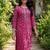 Women Ethnic Motifs Printed Regular Thread Work Kurta with Trousers & With Dupatta