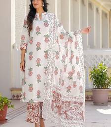 Women Embroidered Regular Kurta with Pyjamas & With Dupatta