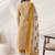 Women Printed Empire Thread Work Kurta with Trousers & With Dupatta