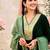 Women Regular Velvet Kurta with Trousers & With Dupatta