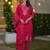 Women Ethnic Motifs Embroidered Regular Thread Work Velvet Kurta with Trousers & With Dupatta