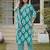 Women Printed Regular Sequinned Kurta with Trousers & With Dupatta