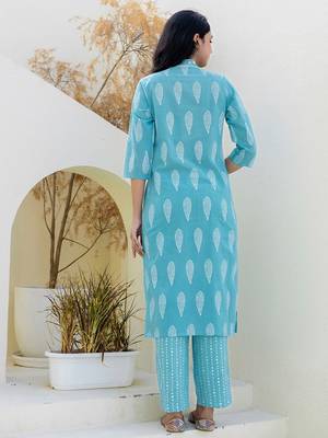 Women Ethnic Motifs Printed Kurta with Trousers & Dupatta 5