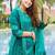 Floral Printed Keyhole Neck Thread Work Straight Kurta With Trousers & Dupatta