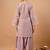 Embroidered Dusty Lavender Silk Blend Farsi Salwar Co Ords for Women