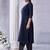 Yoke Design Embroidered Sequinned Straight Kurta With Trousers & Dupatta