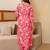 Floral Printed Mirror Work Straight Kurta With Trousers And Dupatta